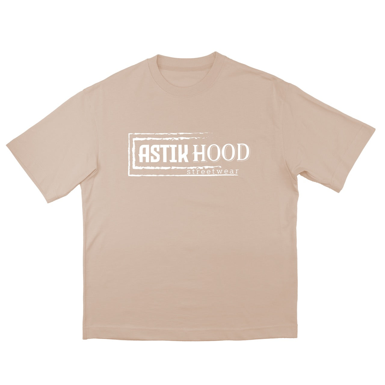 T-Shirt - Statement white on sand