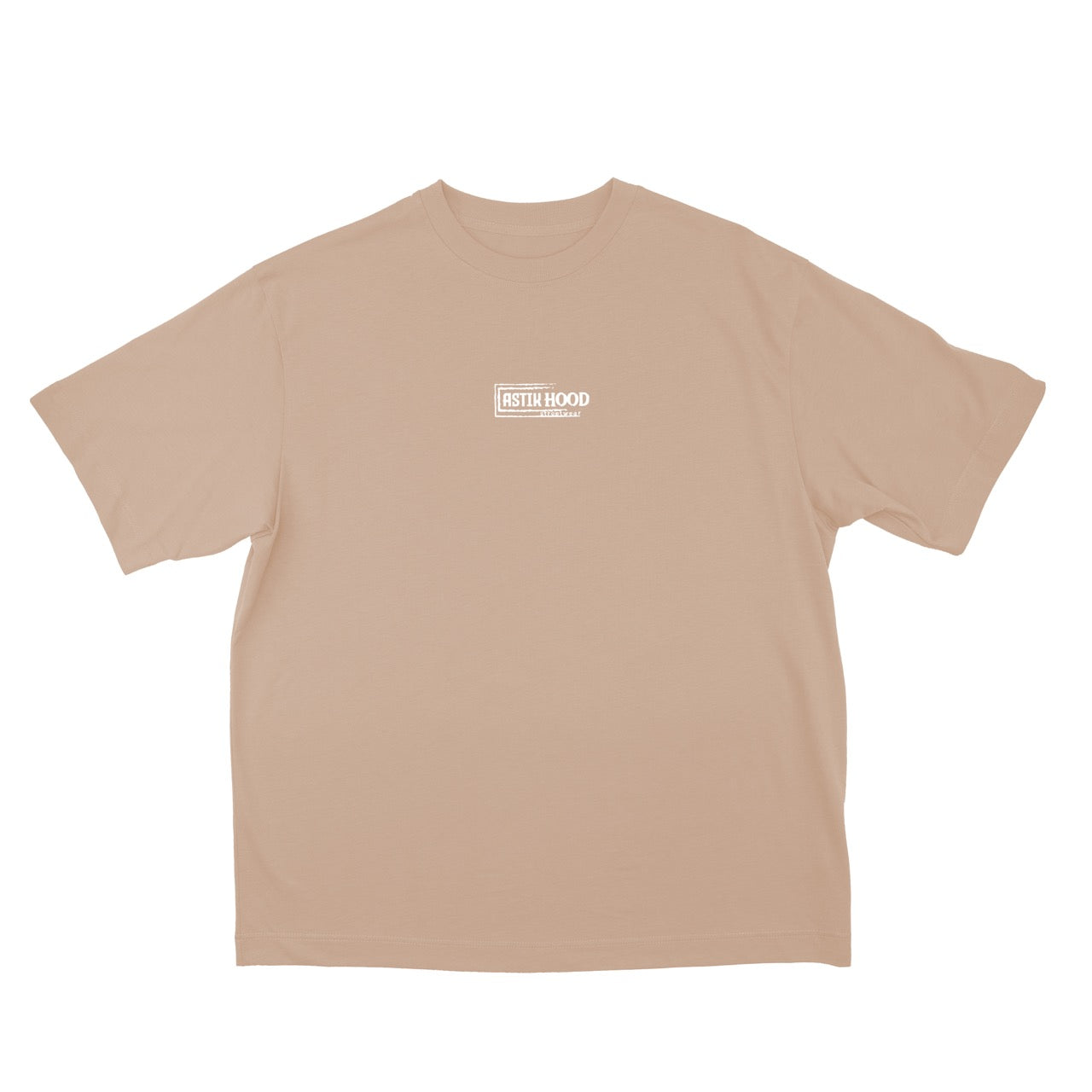 T-Shirt - minimal white on sand