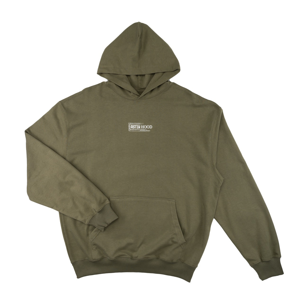 Hoodie - Della Rose on olive