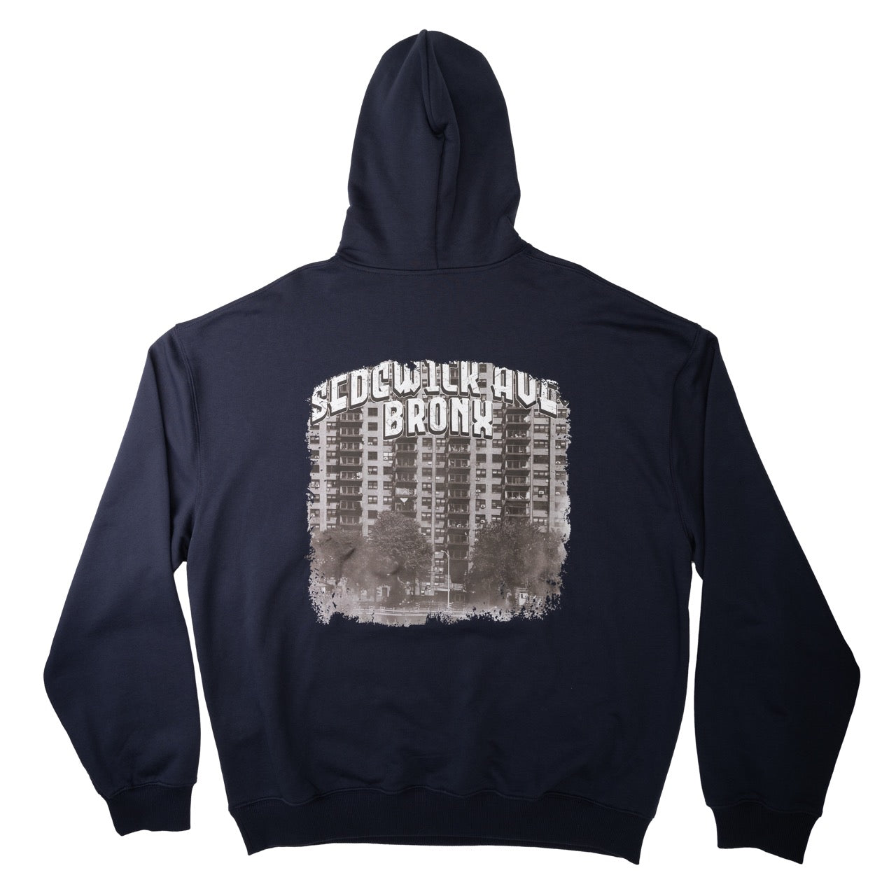 Hoodie - Bronx on navy