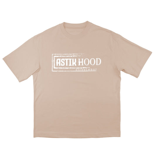 T-Shirt - Statement white on sand