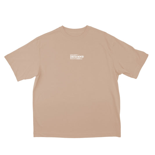 T-Shirt - minimal white on sand