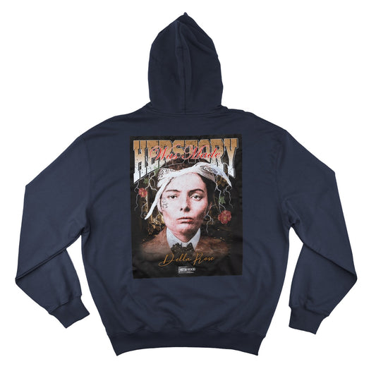 Hoodie - Della Rose on navy