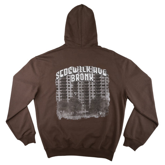 Hoodie - Bronx on chocolate